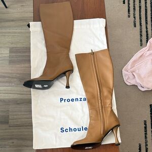 Proenza Schouler Camel Heeled Boots